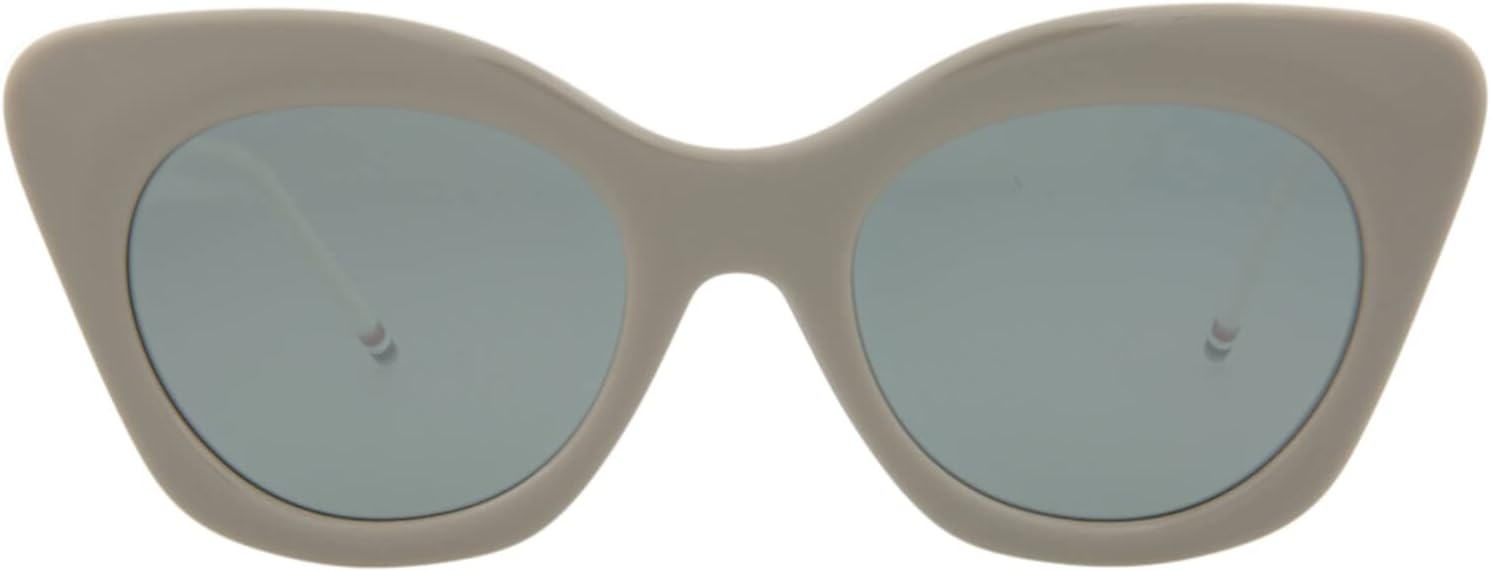 Sunglasses THOM BROWNE TB 508 B-GRY-WHT Grey-White w/ Dark Grey-Silver Flash Mir