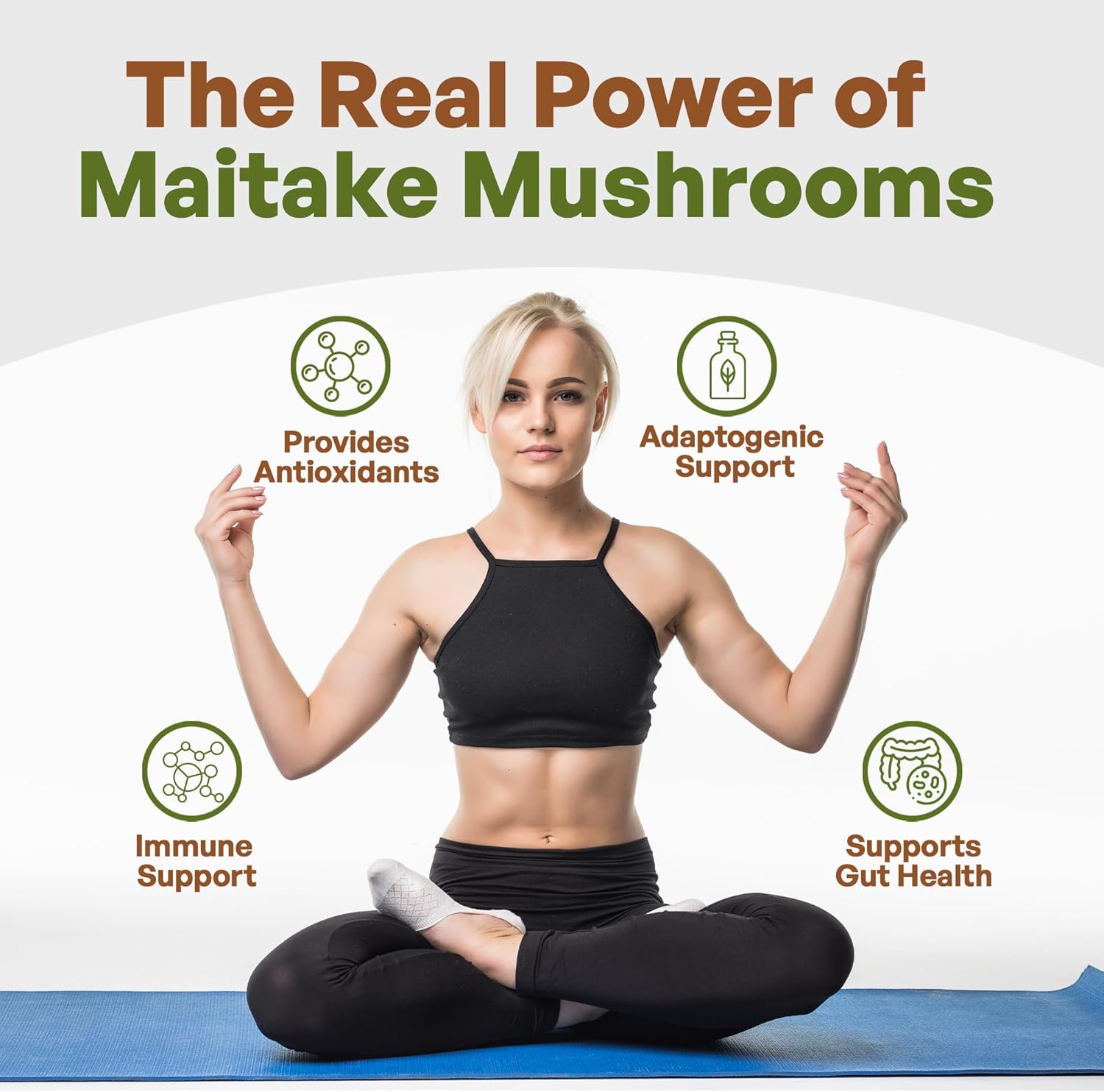 Maitake Mushroom Extract Powder by Go Nutra 8 oz | Grifola Frondosa 30% Polysaccharides | Maitake King of Mushrooms