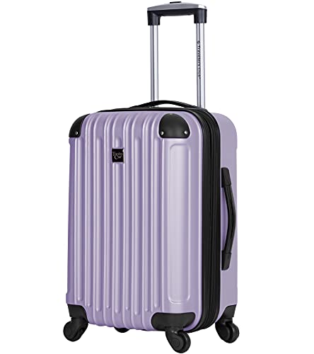 Travelers Club Midtown Hardside Luggage Travel, Bubble Gum, 4-Piece Set