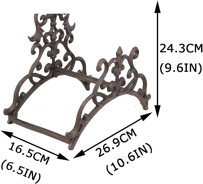 Cast Iron Vintage Hose Butler, Decorative Hose Holder Wall Mount Hanging Hanger Sturdy Water Hose Rack Durable, Holds 115 Feet of 1/2 Inch Hose