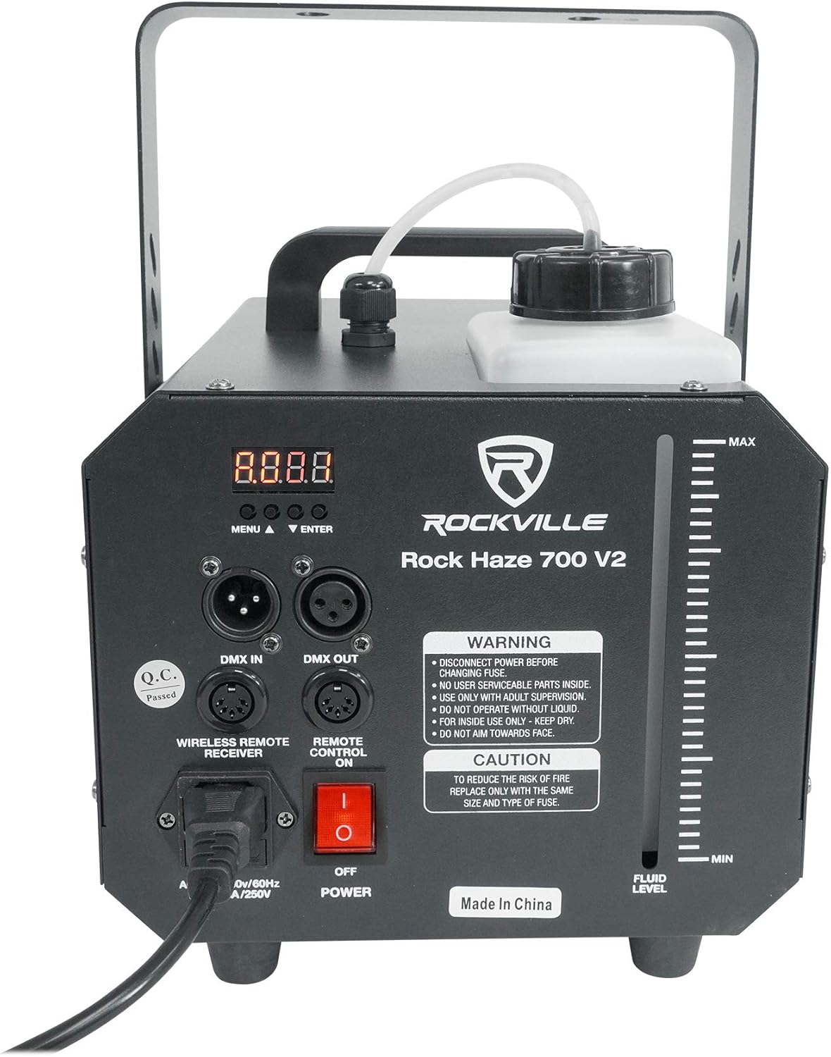 Rockville ROCKHAZE 700 CFM DMX Haze Machine Water Based Hazer+Waterproof Bag