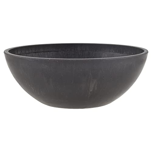 PSW Arcadia Products, Centerpiece Bowl, Fairy Garden Planter M30DC, 12 Inch, Dark Charcoal