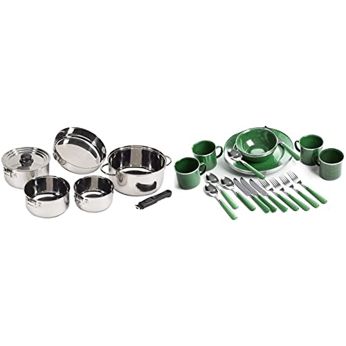 Stansport Heavy Duty - Stainless Steel Clad Cook Set (369)
