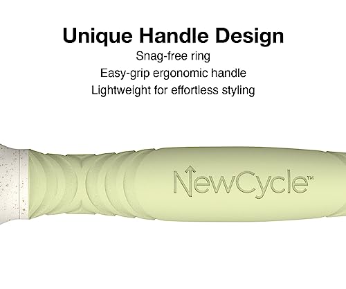 Olivia Garden NewCycle Round Thermal Hair Brush (not electrical) with ceramic barrel, ionic technology and made from 100% recycled material (except bristles)