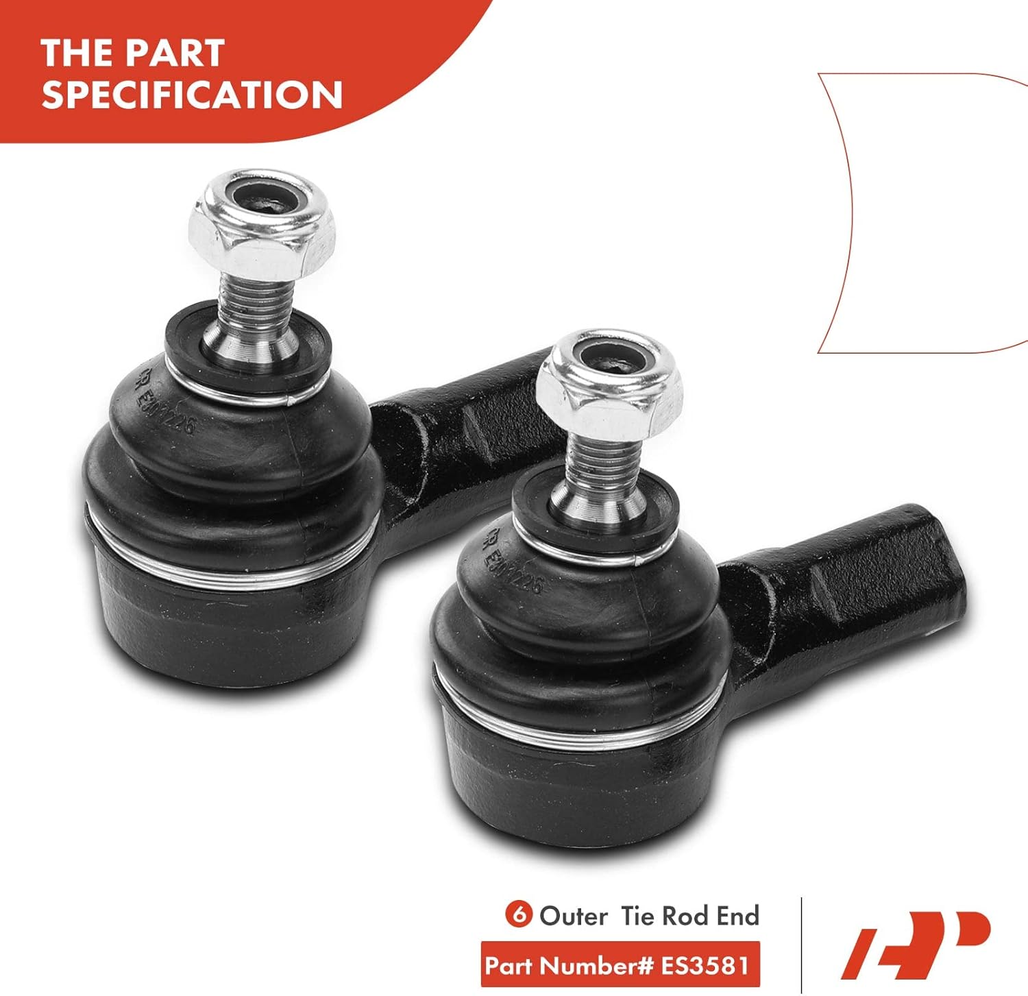 A-Premium 10Pcs Front Suspension Kit, Lower Control Arm Lower Ball Joint Inner Outer Tie Rod End Sway Bar Links, Compatible with Honda CR-V 2002 2003 2004