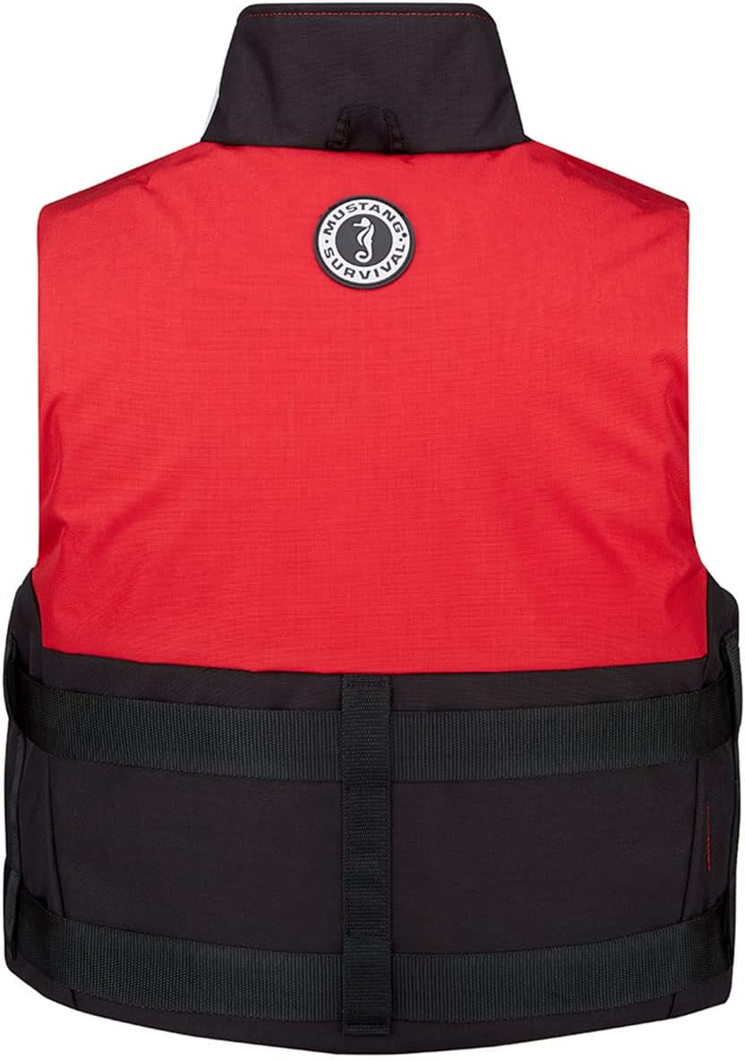 Mustang Survival Accel 100 Fishing Foam Vest X-Large Red/Black