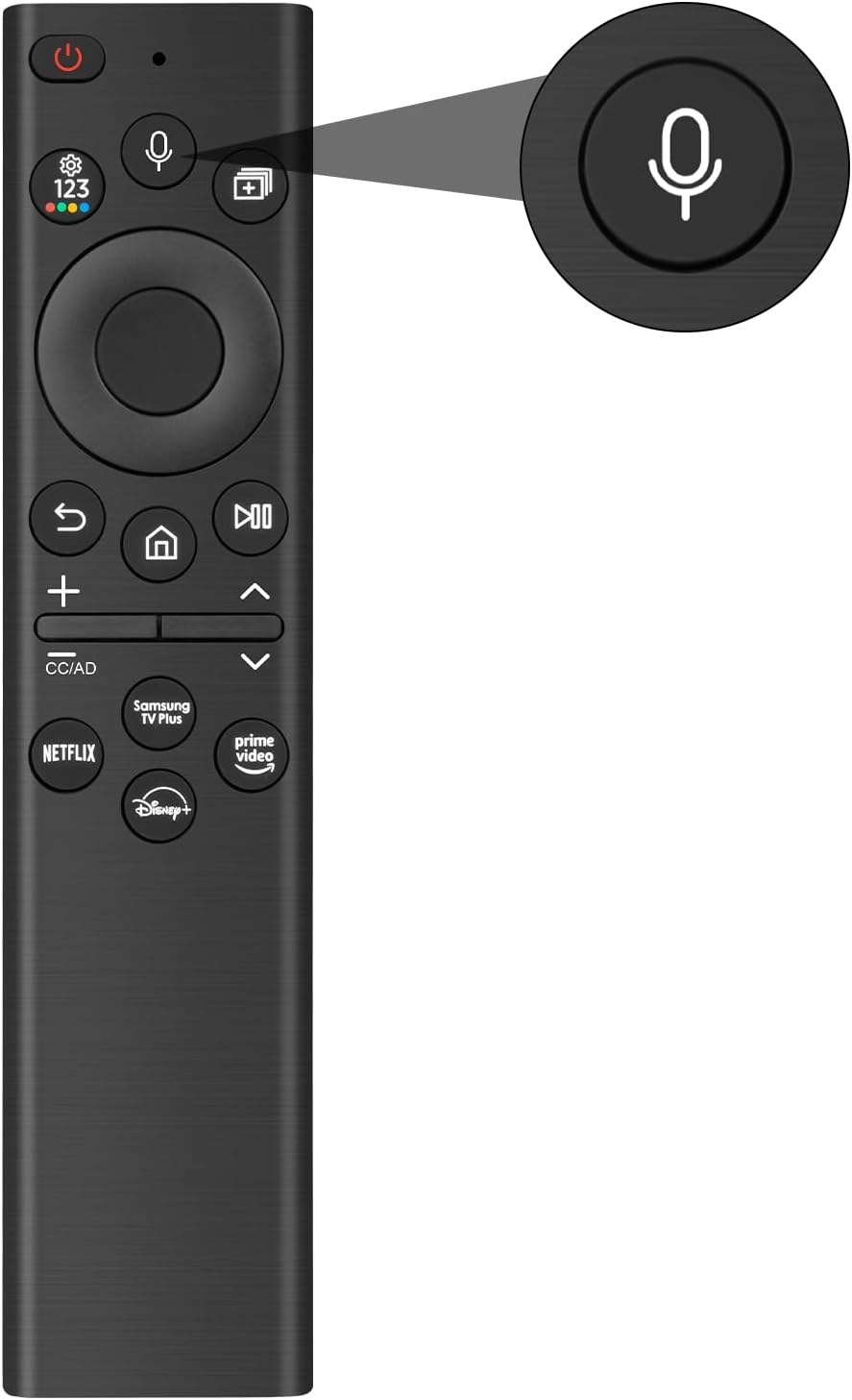 Replacement Voice Remote for Samsung Smart TVs, for Samsung-TV-Remote,Compatible with 2022 BN59-01385A(no Solar), for Samsung Crystal UHD QLED Curved 4K 8K Smart TVs(2020/2021)