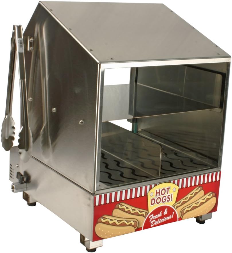 Paragon Dog Hut Hot Dog Steamer, Red, (8020)