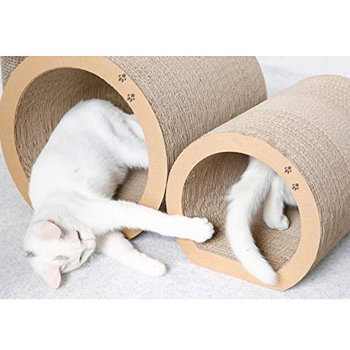 PAWISE Cat Scratcher Cardboard Reversible Kitty Scratching Pad Lounge Relaxing Bowl Pad
