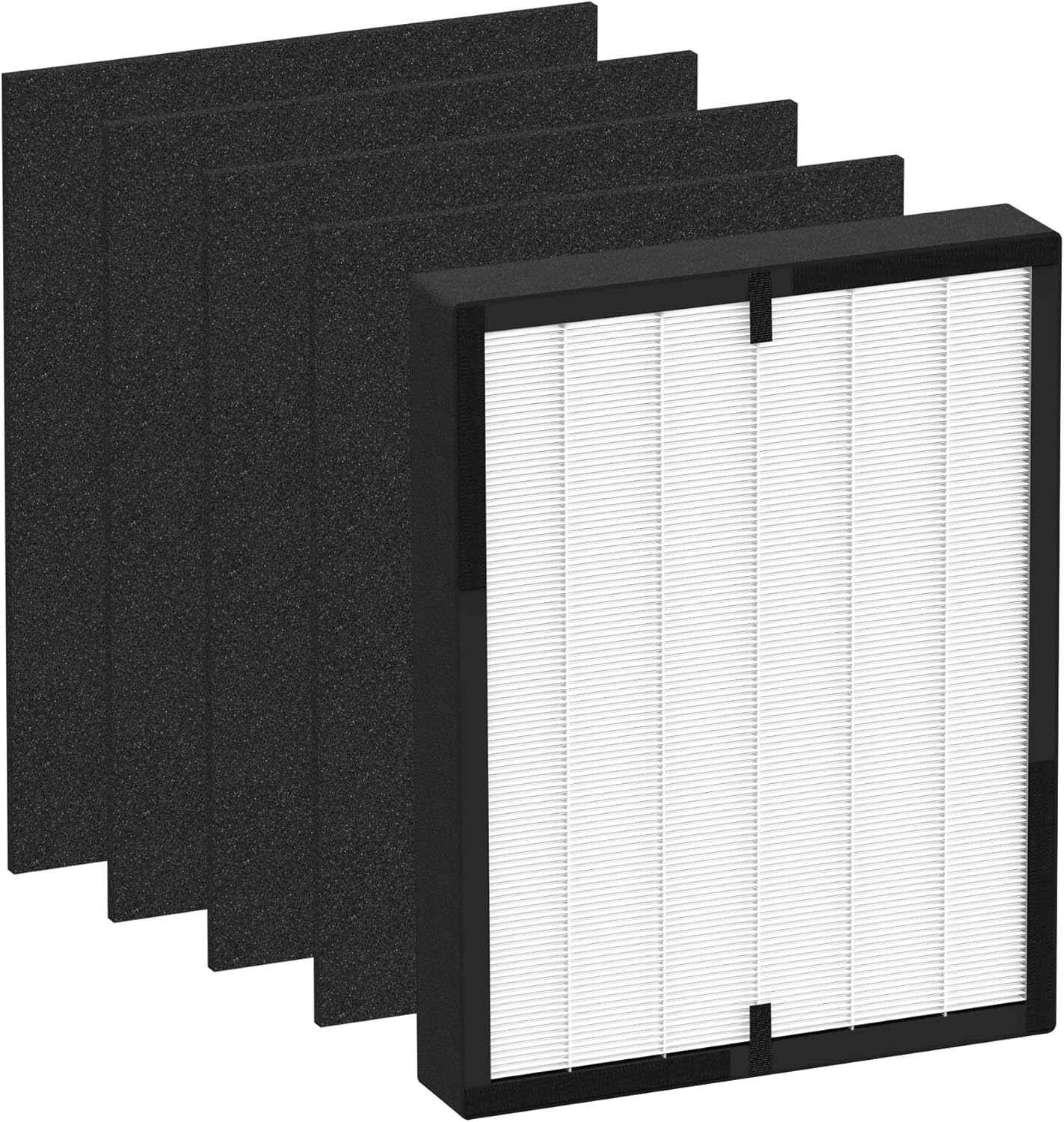 True HEPA 45i Replacement Filter for A-len BreatheSmart 45i Pure and Flex Air Purifier, 1 Pack H13 True HEPA+ Activated Carbon+ 4 pack Pre-Filter, 3-in-1 Filtration, Part# B4-Fresh/ FL40-Silver-Carbon