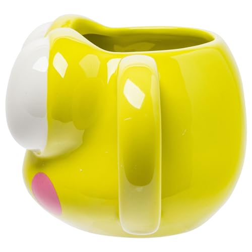 Silver Buffalo Sanrio Hello Kitty Classic Purple Bow Ceramic 3D Sculpted Mug, 20 Ounces