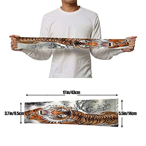 NiYoung Men Women UV Protection Cooling Arm Sleeves Sun Sleeves Arm Cover Sleeves