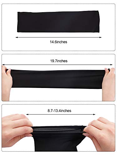 9 Pairs Unisex UV Protection Sleeves Arm Cooling Sleeves Ice Silk Arm Sleeves Arm Cover Sleeves