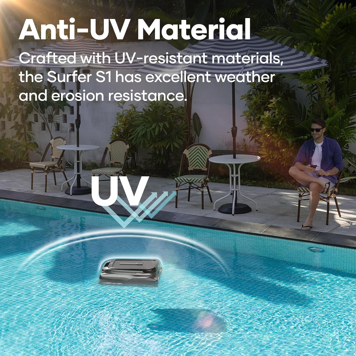 Aiper Surfer S1 Robotic Pool Skimmer with Aiper Scuba S1 Pro Robotic Pool Cleaner