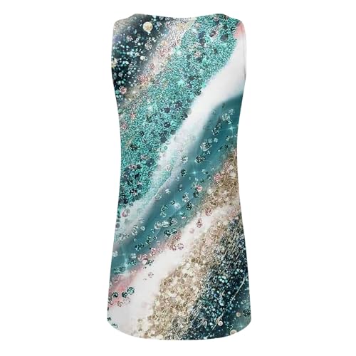 Sundresses for Women V Neck Sleeveless Sundresses Button Down Printed Mini Dresses Sling Lightweight Tank Dresses