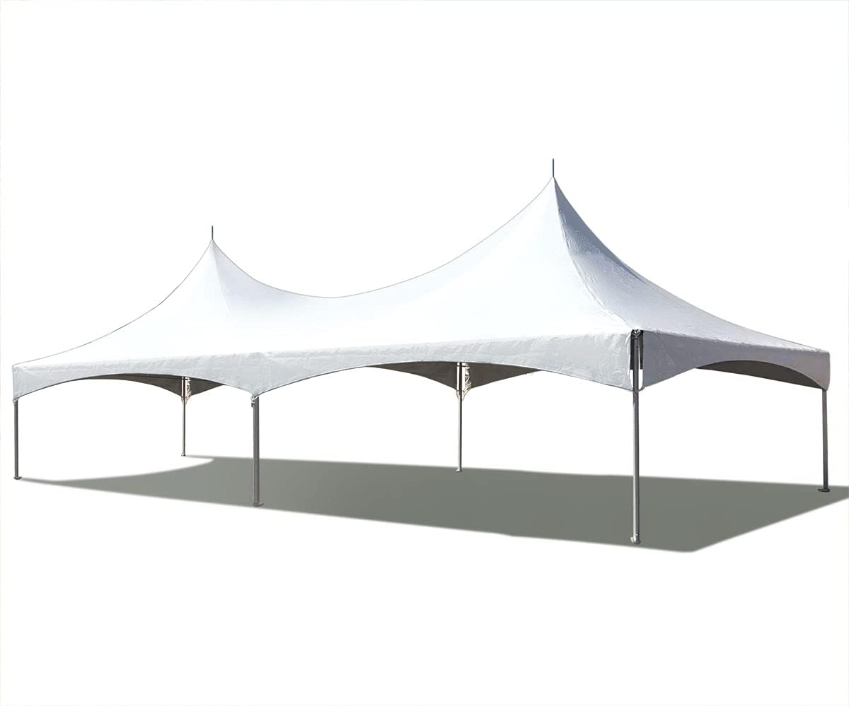 TENTANDTABLE 20-Foot by 40-Foot White High Peak Frame Style Party Tent for Weddings, Graduations, and Events