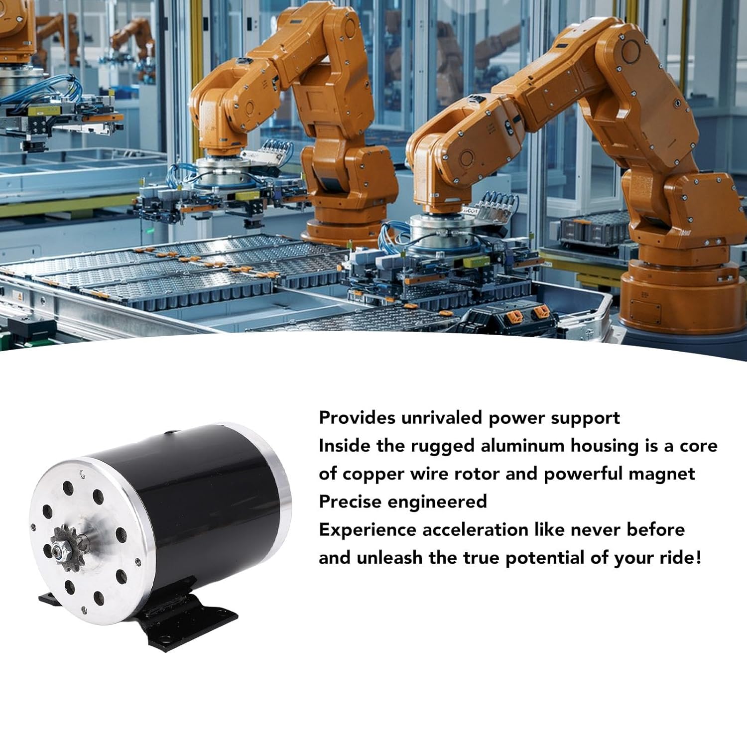 48V 1000W High Speed Brushed Motor, 3000rpm Electric Motor Controller Kit with Throttle Grip for Electrical Scooter Bike Motorcycle