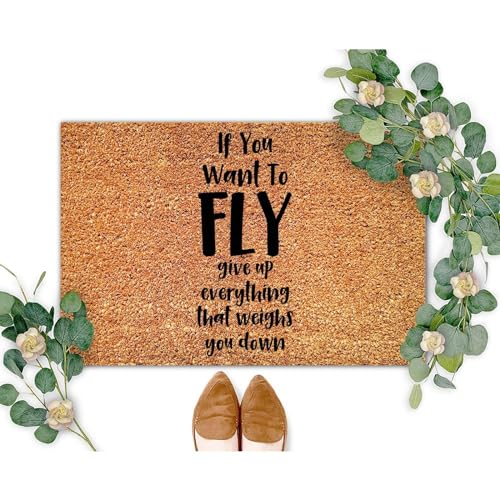 As for Me and My House We Will Serve The Lord Coir Mat Family Love Door Mats Rustic Thick Durable Non Slip Mat for Front Porch Entrance Home Entryway 24x36in