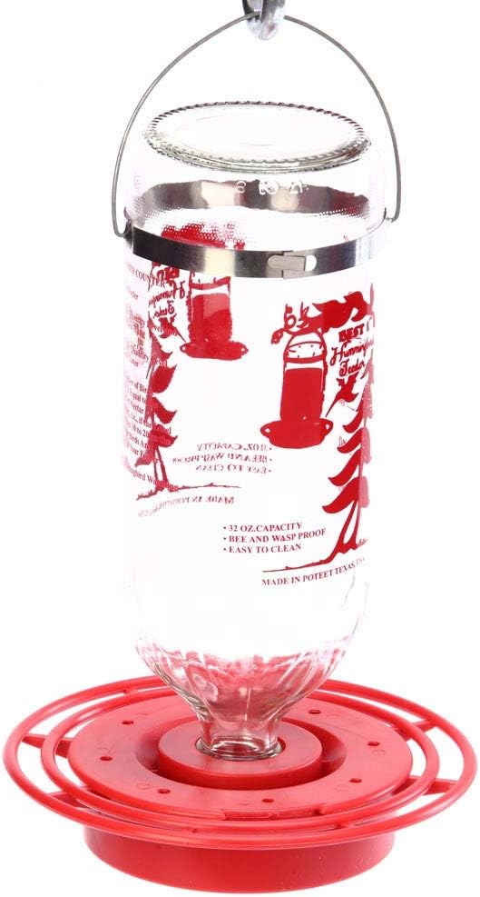 Birds Choice Best-1 32oz. Hummingbird Feeder, Clear (BEST32OZ)