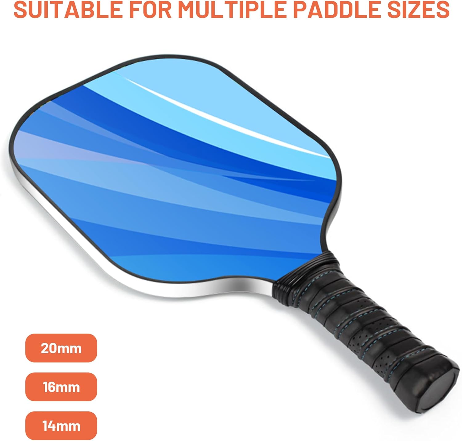 White -Pickleball Paddle Edge Guard Tape