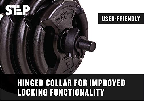 Club Quality 4-Weight Deluxe Barbell Set (includes the bar) by Step Fitness