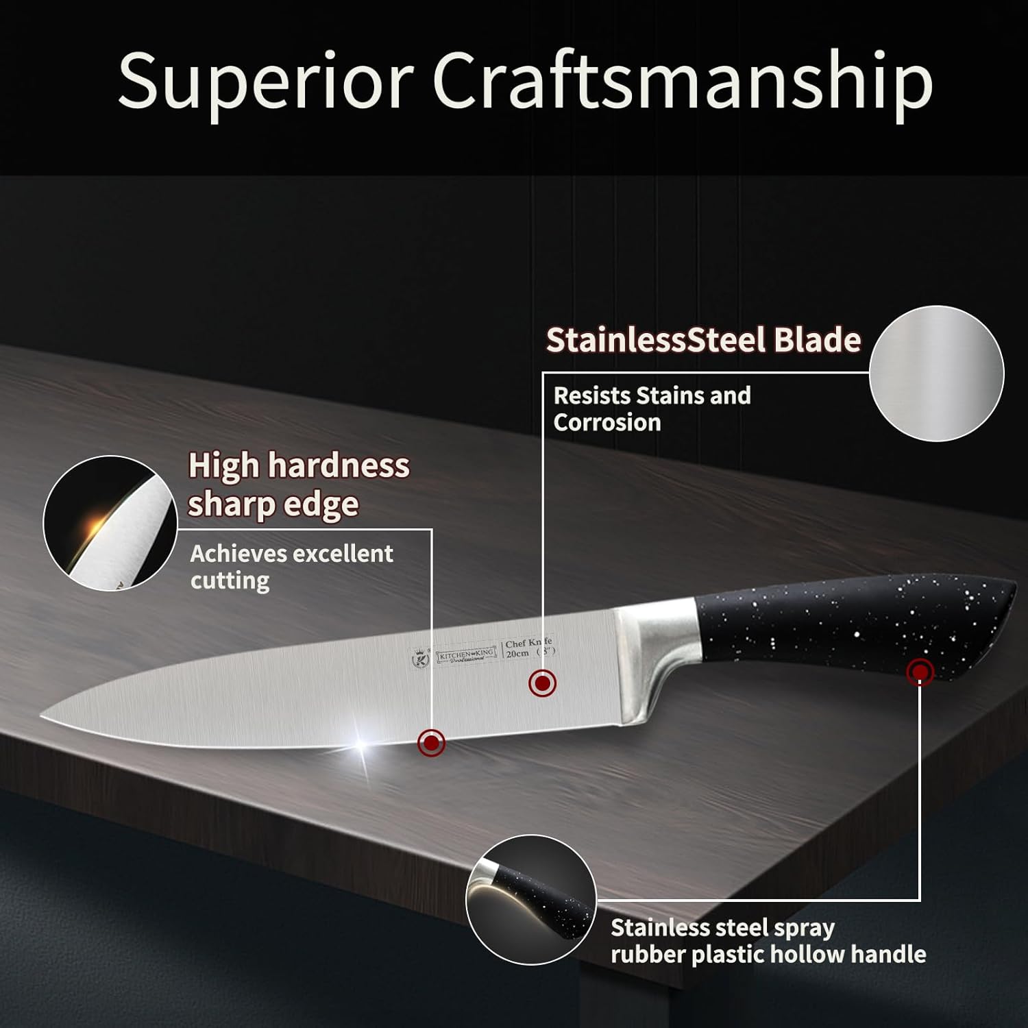 Kitchen Knife Sets,7 Pieces small knife set with block,A beautifully designed gift knife block set,stainless steel knife set with block that combines sharpness and lightness.Kitchen knives.