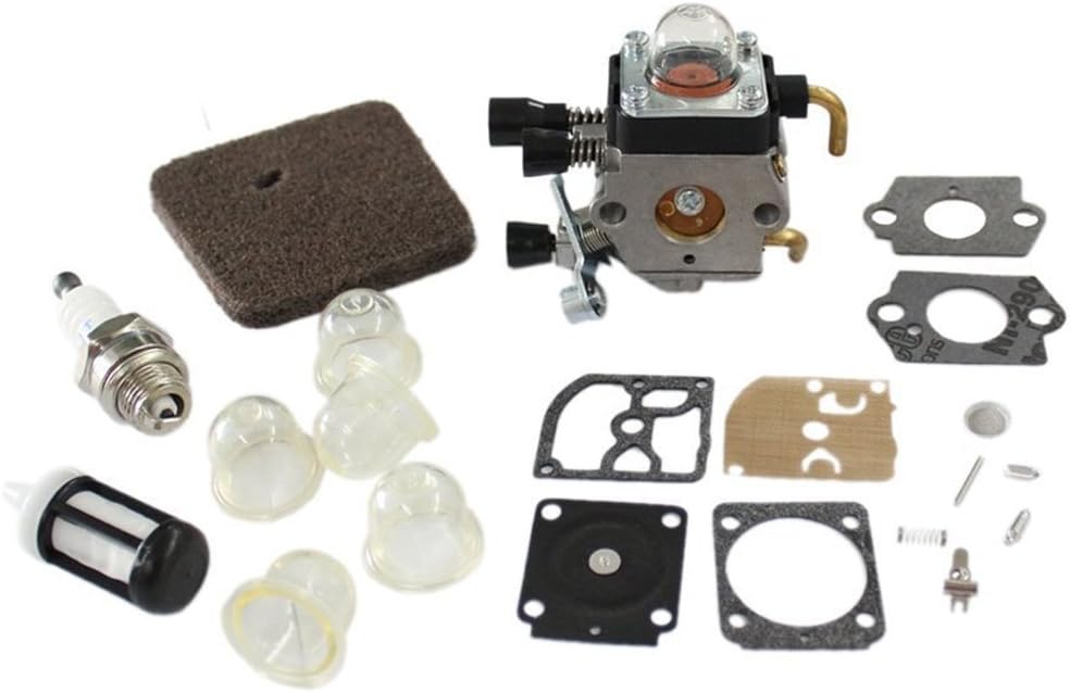 HURI Carburetor & Diaphragm Gasket for Stihl FS45 FS46 FS55 FS74 FS75 FS76 FS80 FS85