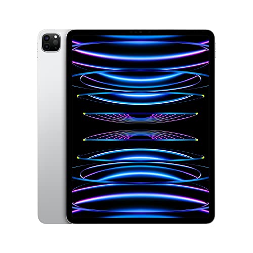 Apple iPad Pro 12.9-inch (6th generation): with M2 chip, Liquid Retina XDR display, 256GB, Wi-Fi 6E + 5G cellular, 12MP front/12MP and 10MP back cameras, Face ID, all-day battery life – Space Gray