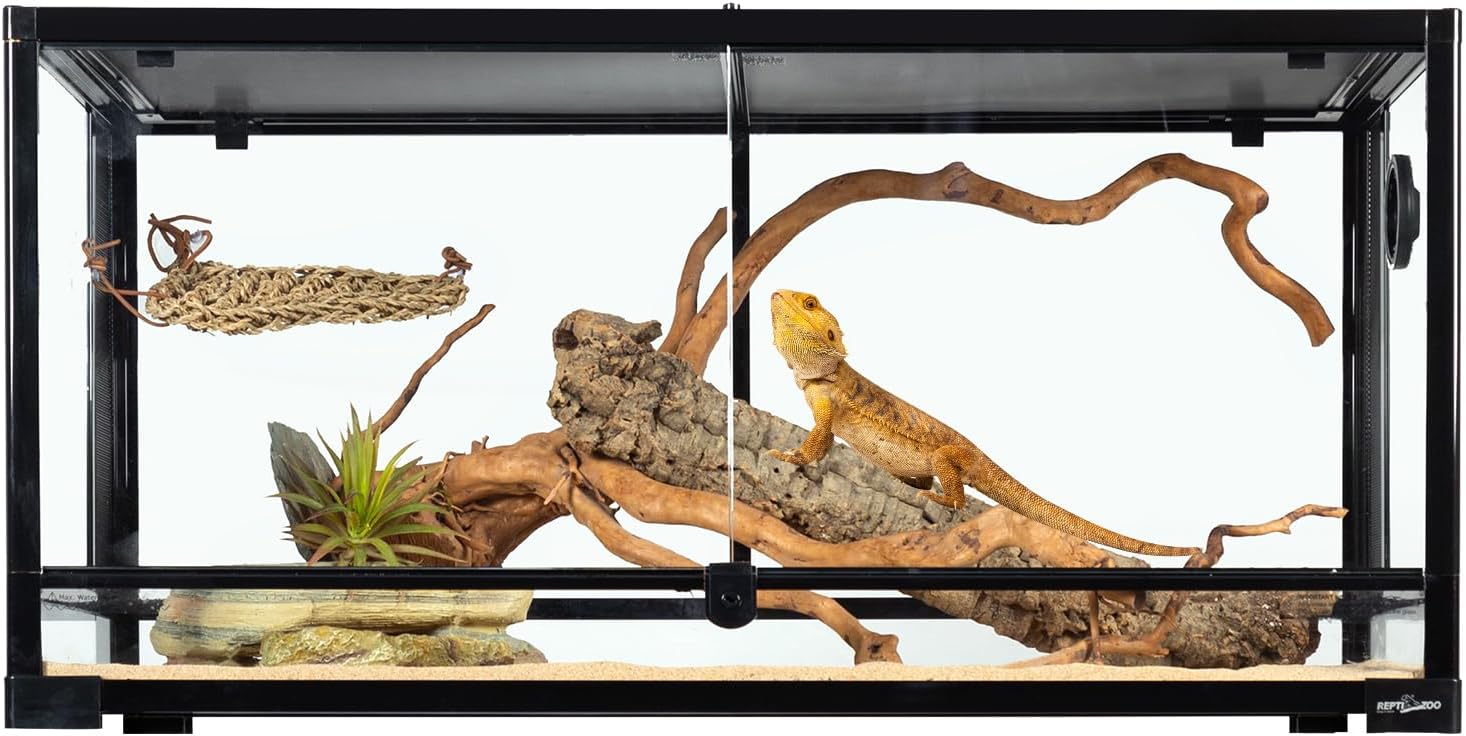 REPTIZOO 50 Gallon Glass Reptile Terrarium Tank, 36