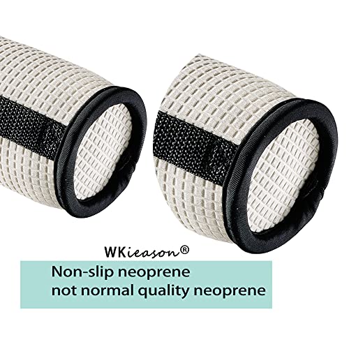 WKieason 12oz Standard Can Sleeves Insulators Sleeves Standard Can Covers 12OZ Beer Bottle Sleeves Coolers Holder Non-slip Neoprene Can Coolier Sleeves 4PC Pack (Green/Light blue/Grey/Black)