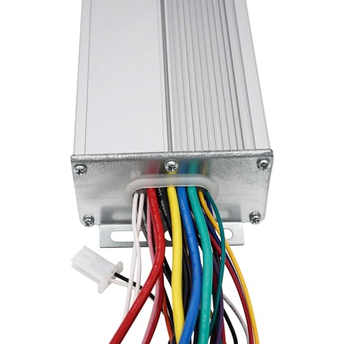 Electric Brushless Motor Kit, 48V Electric Brushless Motor with Controller for Electric E-Tricycle Rickshaw/Three-Wheel, Brushless Geared Motor with Freewheel Adapter & Light Switch (750, Watts)