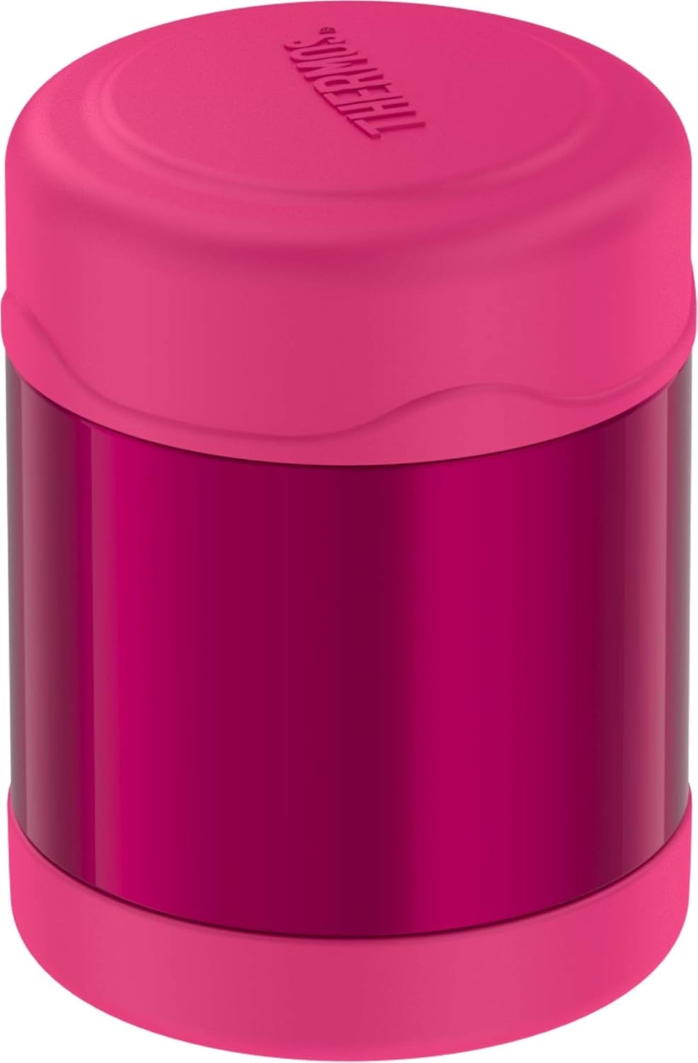 THERMOS FUNTAINER 10 Ounce Stainless Steel Vacuum Insulated Kids Food Jar, Pink