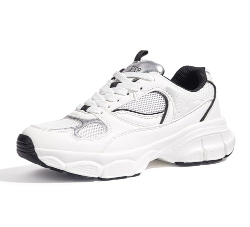 LUCKY STEP Women's Running Shoe Platform Chunky Walking Sneakers Breathable Mesh Comfy Lightweight Fashion Casual Tennis Dad Shoes