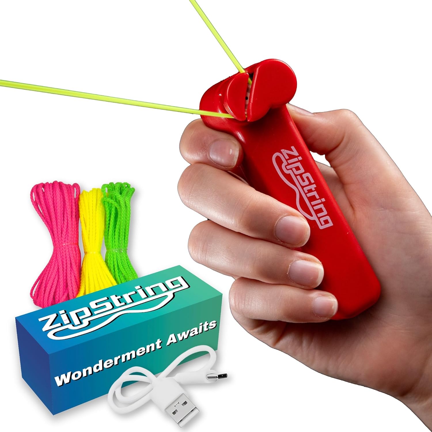 Wonderment Awaits with Shark Tank - Featured String Rope Launcher Loop Fidget Toy, Defying Gravity to Boost Your Imagination - The Ideal Gift for Kids and Adults, Rock'it Red