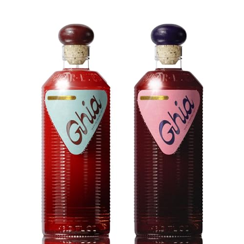 Ghia Non-Alcoholic Berry Apéritif - 500ml (1-Pack) | Botanical Mediterranean-Inspired Spirit Cocktail Mixer with Notes of Strawberry, Black Currant & Rosemary | Vegan, No Added Sugar