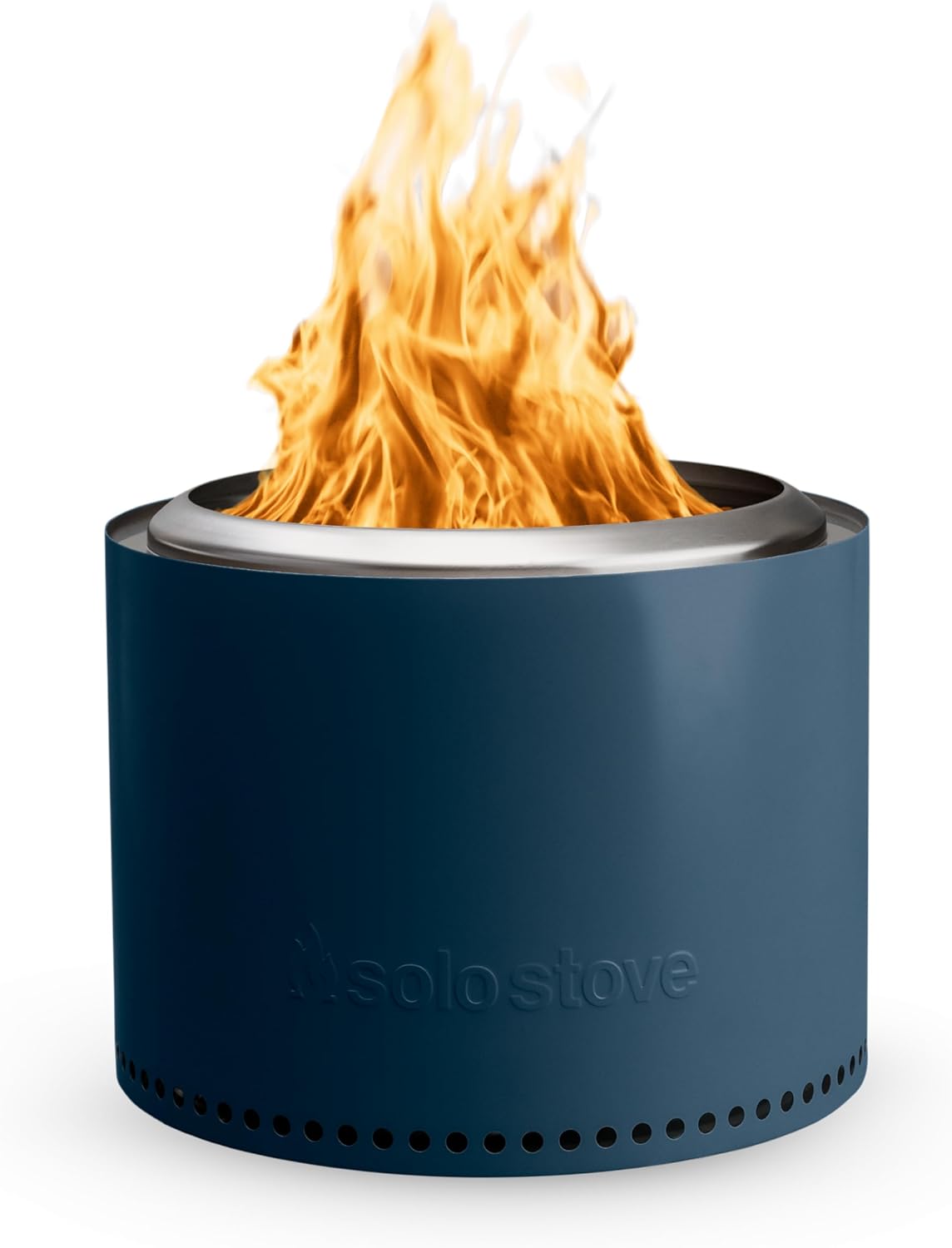 Solo Stove Bonfire 2.0, Smokeless Fire Pit | Wood Burning Fireplaces with Removable Ash Pan, Portable Outdoor Firepit - Ideal for Camping, Stainless Steel, H: 14 in x Dia: 19.5 in, 20 lbs (Water)
