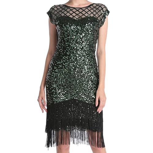Sequin Dress for Party, Sparkly Glitter Fringe Dress, Women's Club & Night Out Dress, Cocktail Dresses for Women