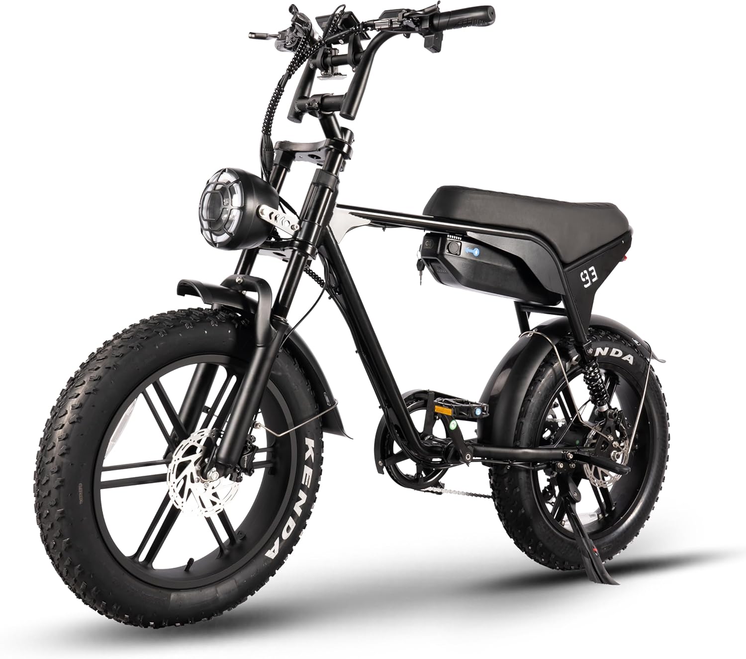 V93 Moped Electric Dirt Bike 1500W Motor, 32MPH Speed, 48V 15.6 Battery, Long Range 30-60 Mile, 20