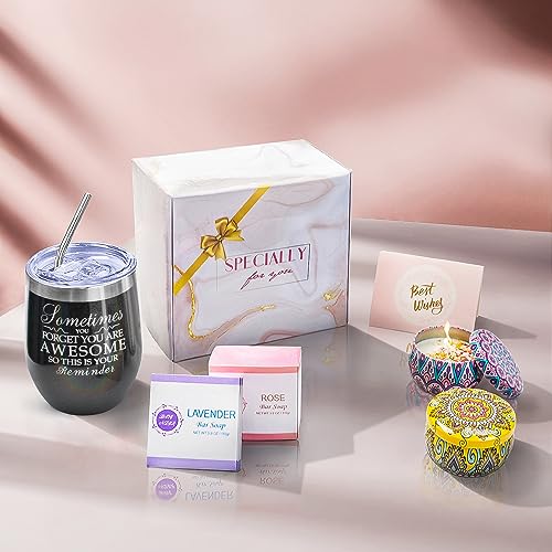 Birthday Gifts For Women, Relaxing Spa Gift Box Basket For Her Mom Sister Best Friend Unique Happy Birthday Bath Set Christmas Gifts for Women Friends