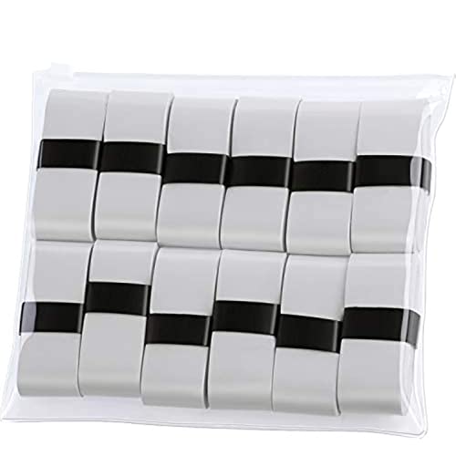 12 Pieces Tennis Racket Badminton Racket Grip Tape Overgrips for Anti-Slip and Sweat Absorbent Grip
