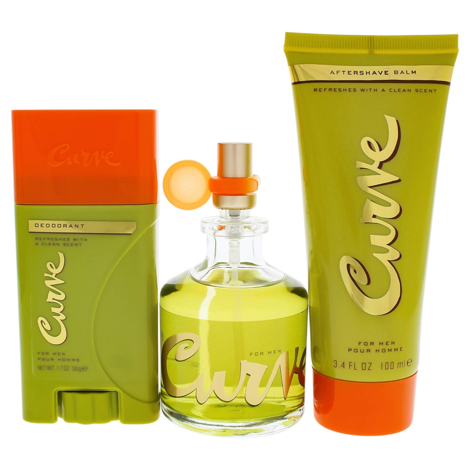 Curve Men's Cologne Spray After Shave Balm & Deodorant Stick