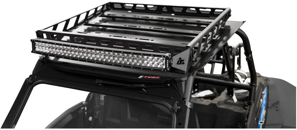 Tusk UTV Adventure Roof Rack Rack with Force Roof and V2 30 inch Lt. Bar for POLARIS RZR XP 1000 Ride Command Edition 2018-2019