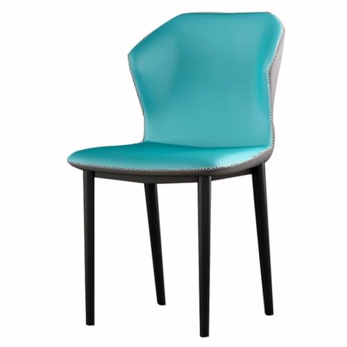 Meal Chairs Kitchen PU Leather Kitchen Dining Chairs Bedroom Room Balcony Sofa Chair Dressing Table Makeup Chair Comfy Accent Lounge Chair for Reception Room Living Room(Orange Grey)