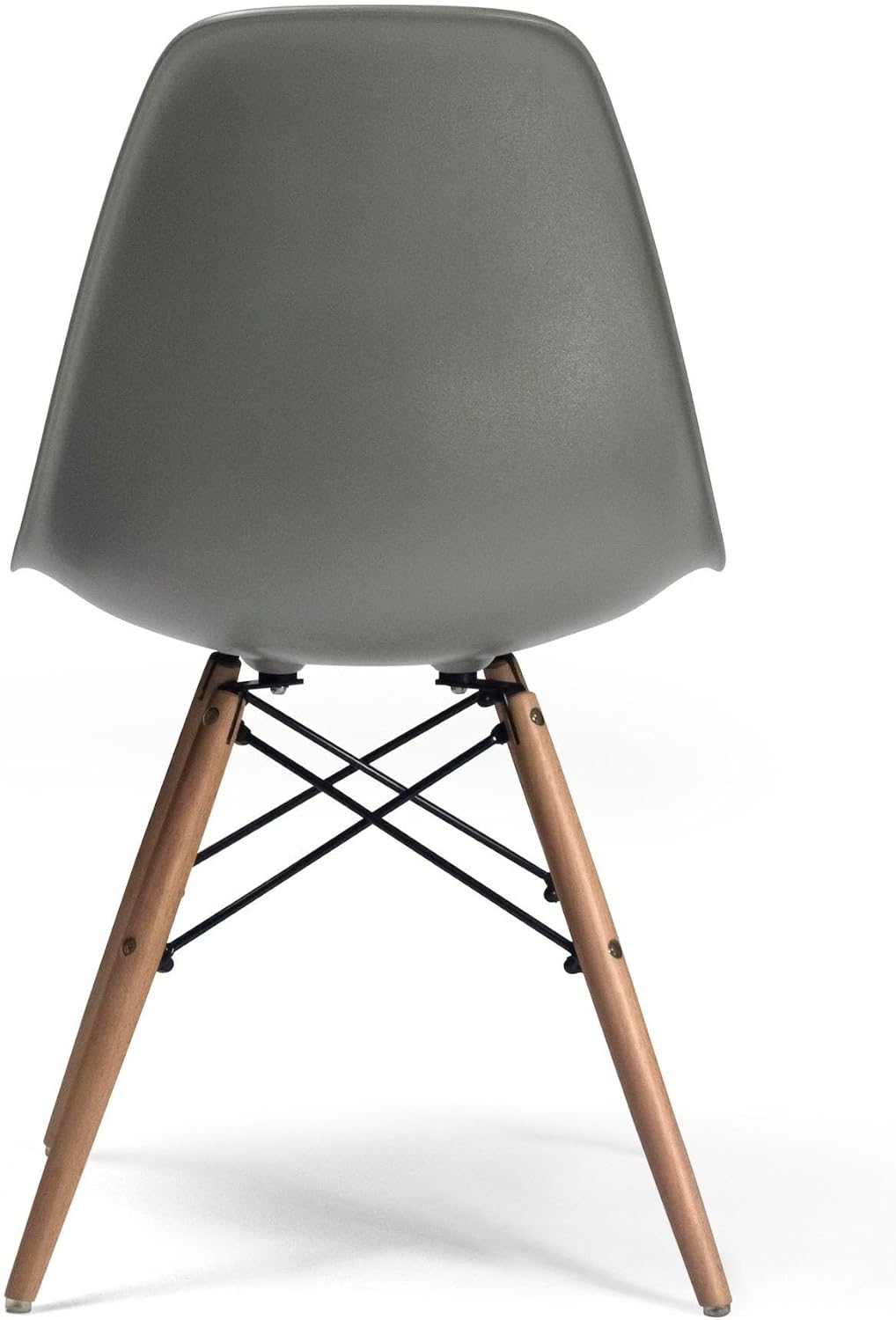 Bed Bath & Beyond Paris-2 Side Chairs with Natural Legs (Set of 2) Grey