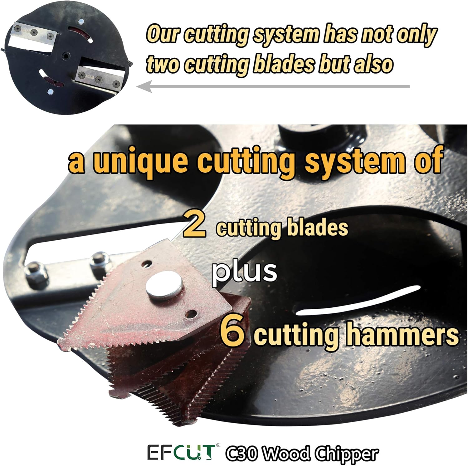 C30 Wood Chipper Shredder Mulcher High Speed Steel Blades Replacement