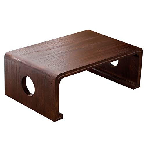 HONGYANG Wooden Coffee Table Low Floor Table Bed Table Balcony Table Game Table for Sitting On The Floor Made of Paulownia Wood