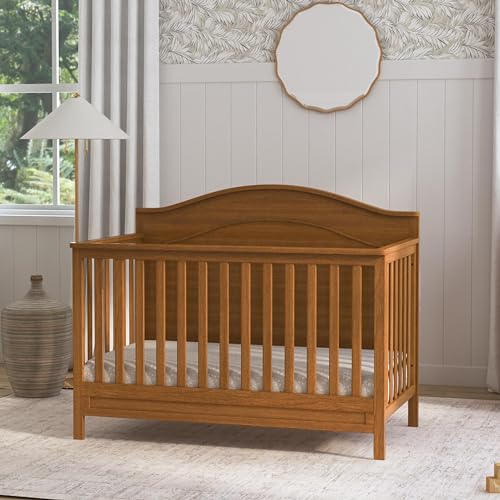 DaVinci Charlie 4-in-1 Convertible Crib in Grey, Greenguard Gold Certified