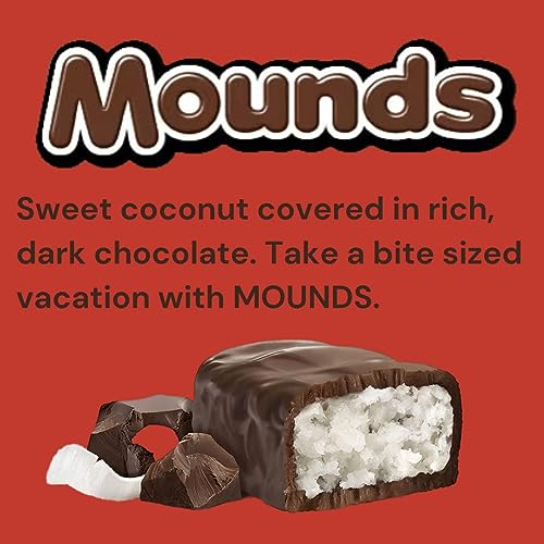 Almond Joy Miniature Bars - Coconut and Almond Milk Chocolate Candy – 100 Individually Wrapped Pieces – 3-Pound Bulk Pack