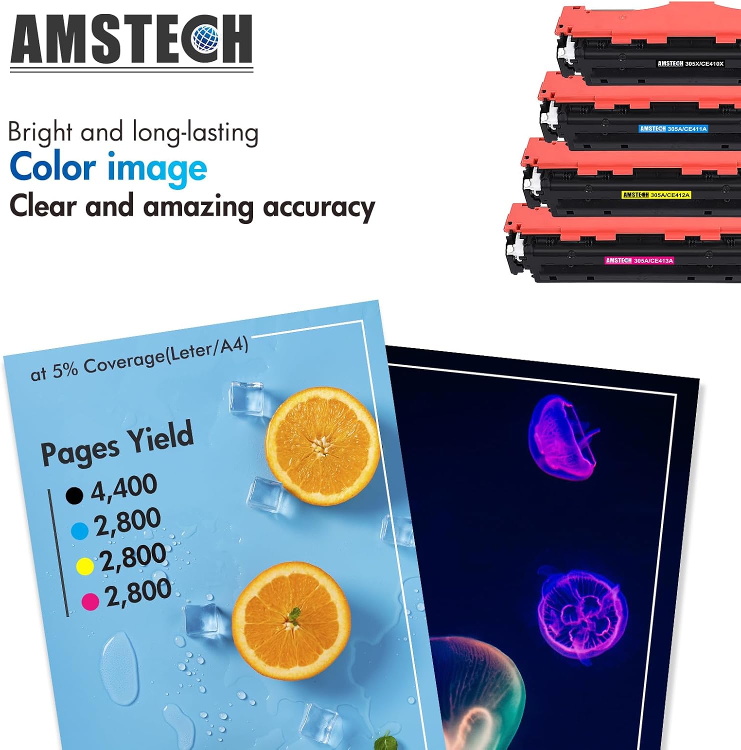 305X CE410X Toner Compatible for HP 305X 305A CE410X CE410A LaserJet Pro 400 Colour M475dw M475dn M451nw M451dn M451dw M475 Laserjet Pro 300 Color M351a M375nw M33 75 M3 751 CE411A CE412A CE413A,