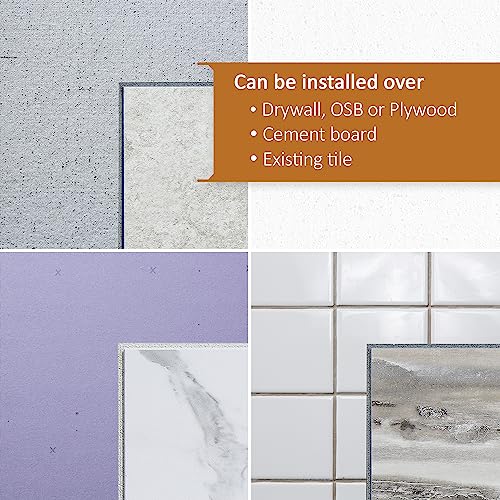 Palisade Vinyl Interlocking Wall/Backsplash Planks in Gray Oak (4.5x11 in. Sample)